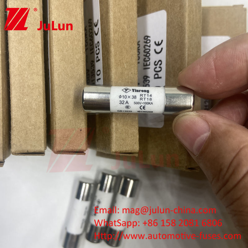 7A 10*38mm AC380V AC500V AC690V AC800V Fotovoltaik Sistemler İçin Seramik Güneş Pv Sigortaları