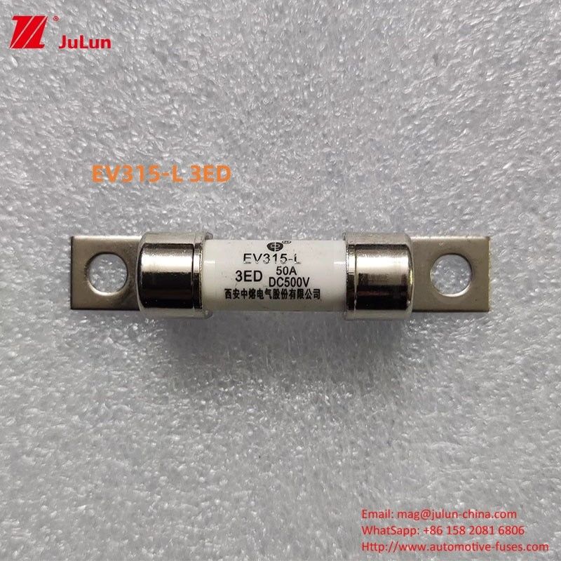 Elektrikli Araçlar için DC500V Elektrikli Araç EV Sigorta Koruması Modelleri EV315-L 3E 10A-60A