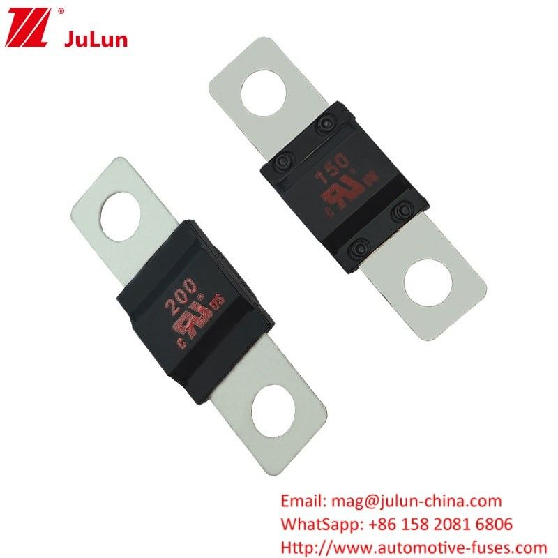 20A-300A Elektrik Gücü Sistemleri için Otomobil Blow Fuse Küçük Çatal Sokakları Gümüş Nikel Alaşımı