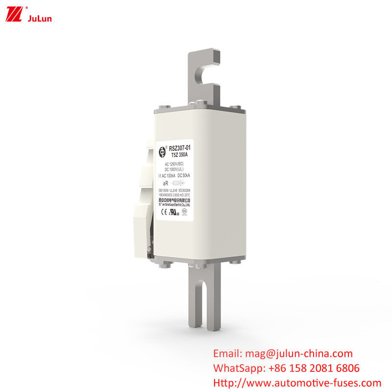 200A DC1000V Elektrik ekipmanları için yüksek voltajlı sigorta kısmi menzilli koruma için sigortalar üzerine bult