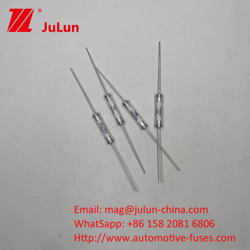 20A 500VCD 6*30mm HV660 ASTM PCB Delik / Klem Montajı 500VDC Seramik Sigorta
