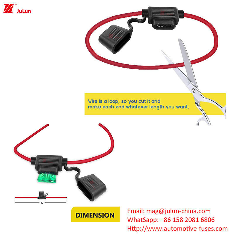 ANS / MIDI Küçük El Reset Otomobil Sigorta Sahibi 40 Amp Güvenli Elektrikli Araçlar İçin