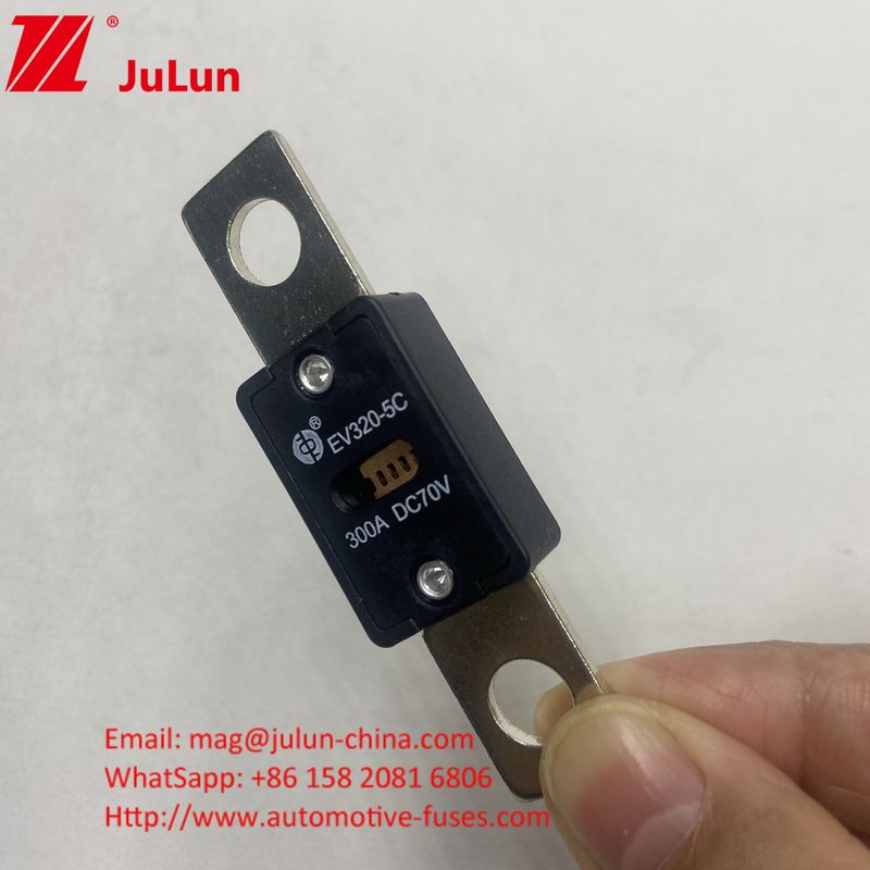 EV320-5C 300A 70VDC Otomobil Blade Fuses 51mm delik mesafesi ve Bolt M8 kurulum modu ile