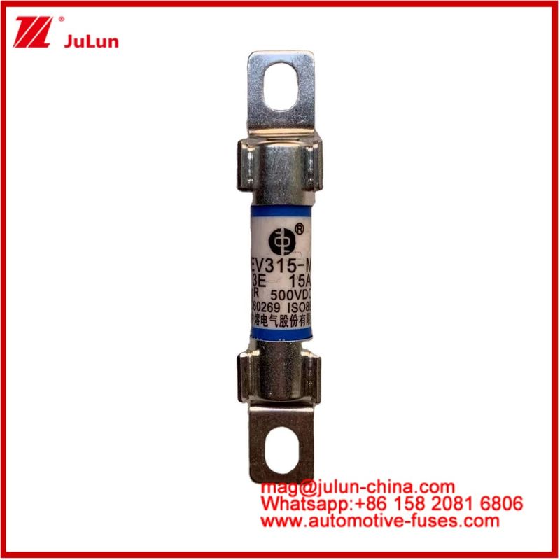 EV Enerji 10*38mm Tüplü Sigorta EV315-M 3E 15A 500VDC Elektrikli Araçlar İçin Bolt Kurulumu JASO D622 Standartlarına Uygun