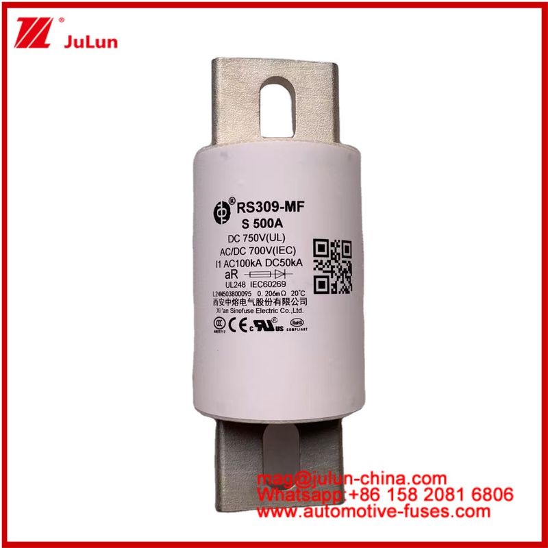 Elektrikli Araç 500A 750VDC Sürüş Gücü 800A RS309-MF S Yol Tubular Keramik Enerji Depolama ve Güç Sistemleri Şarj Aygıtları Otomotiv Aygıtları ve Ekipmanları 50KA