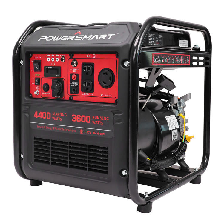 Elektrik Hava İçi Çöpü LED Işık Ev InvertorB Taşınabilir Usa Powersmart 4400w Kamp için Gaz Jeneratörü