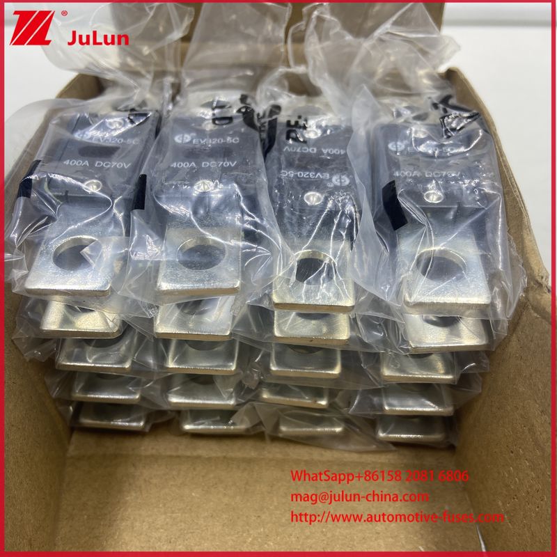 EV320-5X 5C DC70V 300A 400A 350A 6KA Maksimum Kesme Akımı Elektrikli Araç Sigortası ISO8820-5 ve GB/T31465.5-2015 Standardına Uygun
