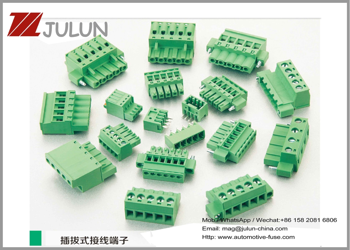 Panel Sabit LC10N-5.08 Geçmeli Terminal 2EDG-5.08, naylon PA66 muhafazalı
