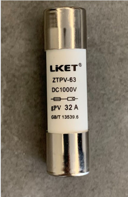 63A 1000VDC Güneş PV Fuse F - 14x51mm Sıcaklık aralığı -50-105°C