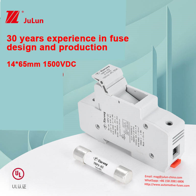 Gümüş Bakır Silika Güneş PV Füzesi IEC60269.6 Standart Sıcaklık Aralığı -50-105°C Toplama Kutusu