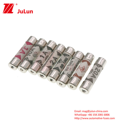 Güç Flat Head Tubular Keramik Otomobil Sigorta Kuralı için ASTA BS1362 SS167