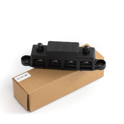 12V 250A 4 Post Busbar Bus Bar Güç dağıtım bloğu W/ Kapak 5/16