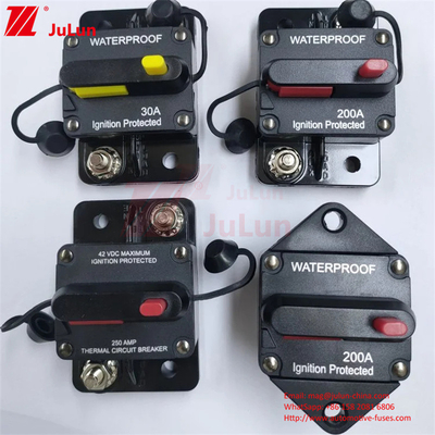 300A RV devre kesici 48V Motor sigorta Inverter Deniz Aşırı yük koruyucusu Yeniden ayarlama devre kesici