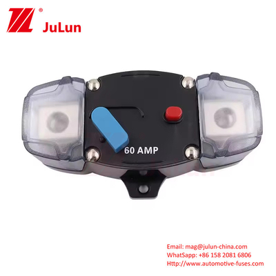 Otomobil Denizcilik Tekne Aşırı Yük Koruyucusu12-48 VDC 30A-300A Araba Sigorta Sahibi Stereo Terminal Inline Devre Kesicisi