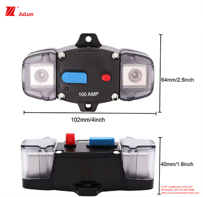 Yacht Manual Reset Bakelite Devre Kesicisi Güç kaynağı Değiştirici Panel Inverter 100A Araba Tekne Deniz RV Trolling Mot için