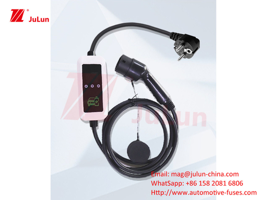 EV Şarj Aracı 7Avrupa Standart Şarj Silahı Tip 2 Taşınabilir Şarj Yığınları Yeni Enerji Şarj Silahı