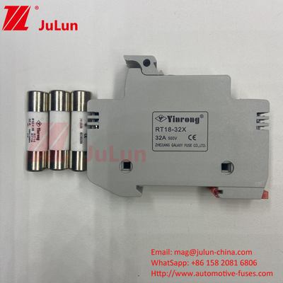 Profesyonel Fabrika BYPV-18 1pole 16a 1000v Dc Din Rail Fuse Sahibi 1500v Dc Güneş Fuse ile