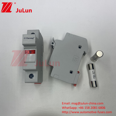 DIN Rehberli Güneş PV Füzesi Füzesi Sahibi Fotovoltaik Koruma için RT18-32 15A 20A 32A LED Indica ile Füzesi Sahibi