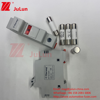 1000VDC 30kA Seramik Güneş PV Füzesi 10*38 DC Güneş Enerjisi PV Güneş Füzesi Üssü Ve 1000V Füzesi 15A 20A 25A 30A 32A
