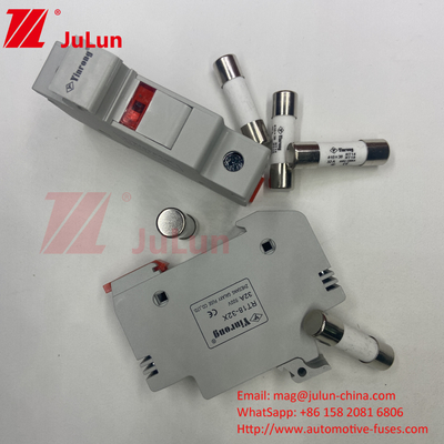 PV Modülü Koruması için Seramik Sigorta ile Sahibi 15A Güneş PV Sigorta 1000V 10*38mm Din Rail Güneş Sigorta An
