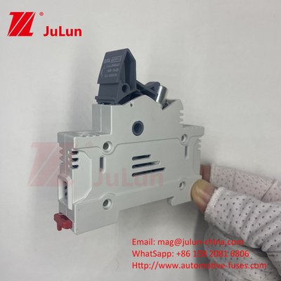 Fotovoltaik için güneş enerjisi sigortası DC1000V 10X38 İzolatör anahtarı 10X ile seramik sigorta tutucusu