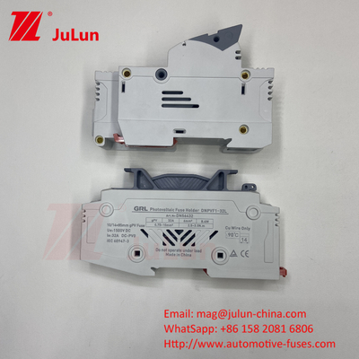 14x51mm Din Rail Solar Fuse Sahibi / Solar Pv Fuse Sahibi ile Güneş Fotovoltaik Inverter