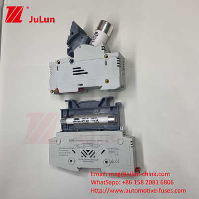 Bakırlı güneş enerjisi sigortası elemanı malzemesi RO17 Hızlı üfleme seramik DIN Rail Moun 22x58MM Italweber sigorta 500V