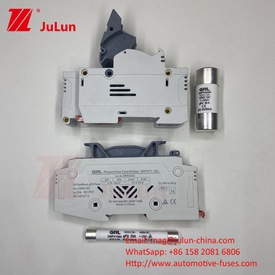 Yüksek Voltajlı Fotovoltaik Modül Koruması için 10x38mm Güneş PV Sigorta