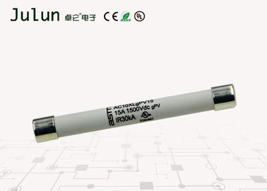 Fotovoltaik Dc Yüksek Gerilim Sigortası 1500 Volt 10x85mm 30 KA Nominal Kesme Kapasitesi