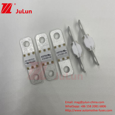 ASTM A121601-80A 125VDC EV Hızlı Şarj Aracı / Elektrikli Araç Hızlı Şarj Orta Füzyonlu Bolt vida terminal sigortası