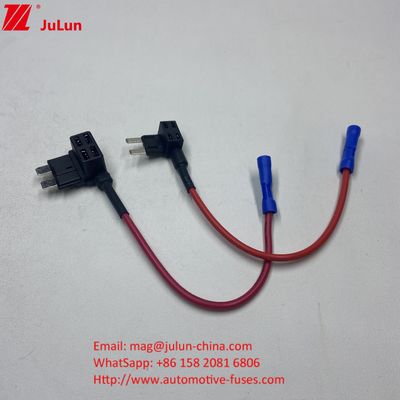 Standart fiş adaptörü mini musluk araba sigorta tutucusu 10A / 15A / 20A Bakır teneke kaplama basit spiral
