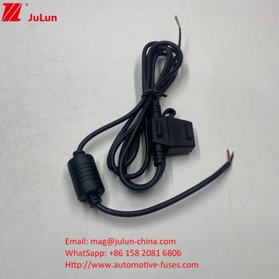 sigorta 50A maxi akım derecelendirme kırmızı 10AWG tel 280mm toplam uzunluğu inline sigorta tutucusu