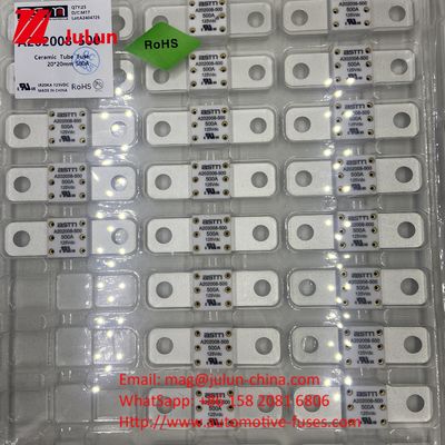 20KA Breaking A202008 ASTM 125V 150A Kapasite Keramik Otomobil Sigortaları Otomobil Sigorta Güvenliği ve Güvenilirliği İçin vida Bolt Montajı