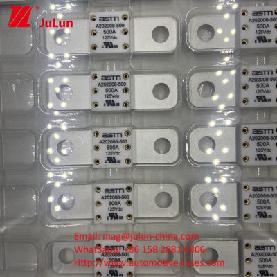 Elektrik Akımı 200A ASTM A202008 125VDC Uzun Sürekli Performans İçin Keramik Araç Sigortaları