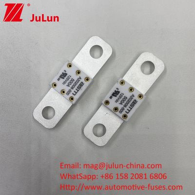 Kamyon 400A 125VDC 2 delik arasındaki mesafe 50.8mm Asansör İletişim Sistemleri için Araba Bataryası Sigorta