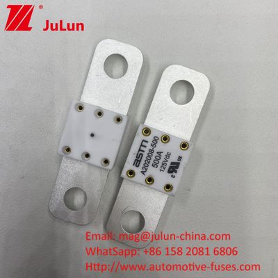 EV HEV elektrikli araç sigortaları için DC sigorta A202008 300A 400A Delik mesafesi 50.8mm