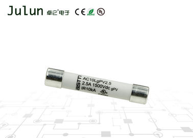 Porselen 1500 VDC Yüksek Gerilim Sigorta Seramik Termal Sigorta Fotovoltaik Koruma 10 * 57mm