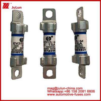 EV315-M 15A 500VDC GR Seramik tüp Otomobil Tubular Fuse Döngüsü Koruması Çevre Güvenilirliği ISO8820'ye Uygun