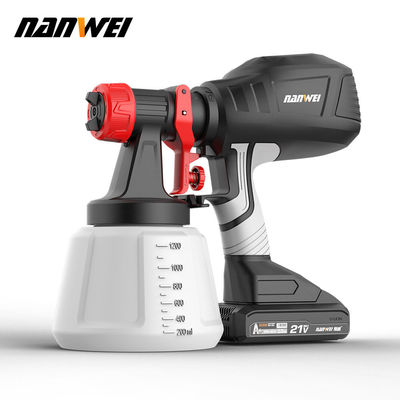 Popüler Yüksek püskürtme Hava püskürtmesi 700ml Basınçlı boya tabancası Kablosuz Taşınabilir Elektrik 1.5mm 1.0mm Diy Grade Pil Gücü Yeniden Yapım Ev Bahçe