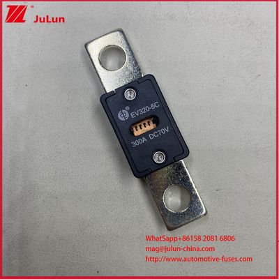 100A DC70V Son Teknoloji Elektrikli Araç Sigortası EV320-5C 5X 150A 300A DC70V Seramik Gövde Malzemesi ve 6KA Maksimum Kesme Akımı ile Hızlı Şarj